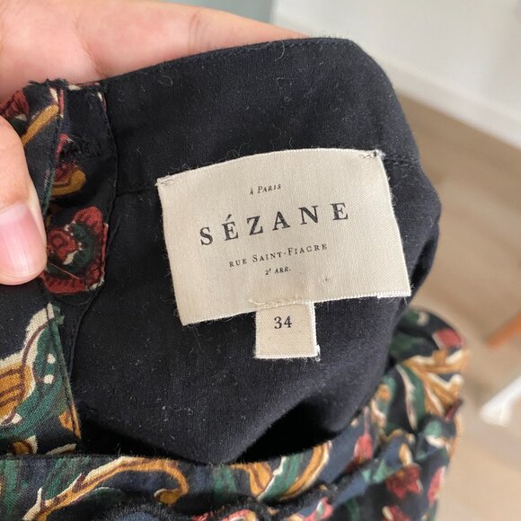 Sezane Annie Floral Maxi Dress Size 34 (US 2) - Picture 9 of 10